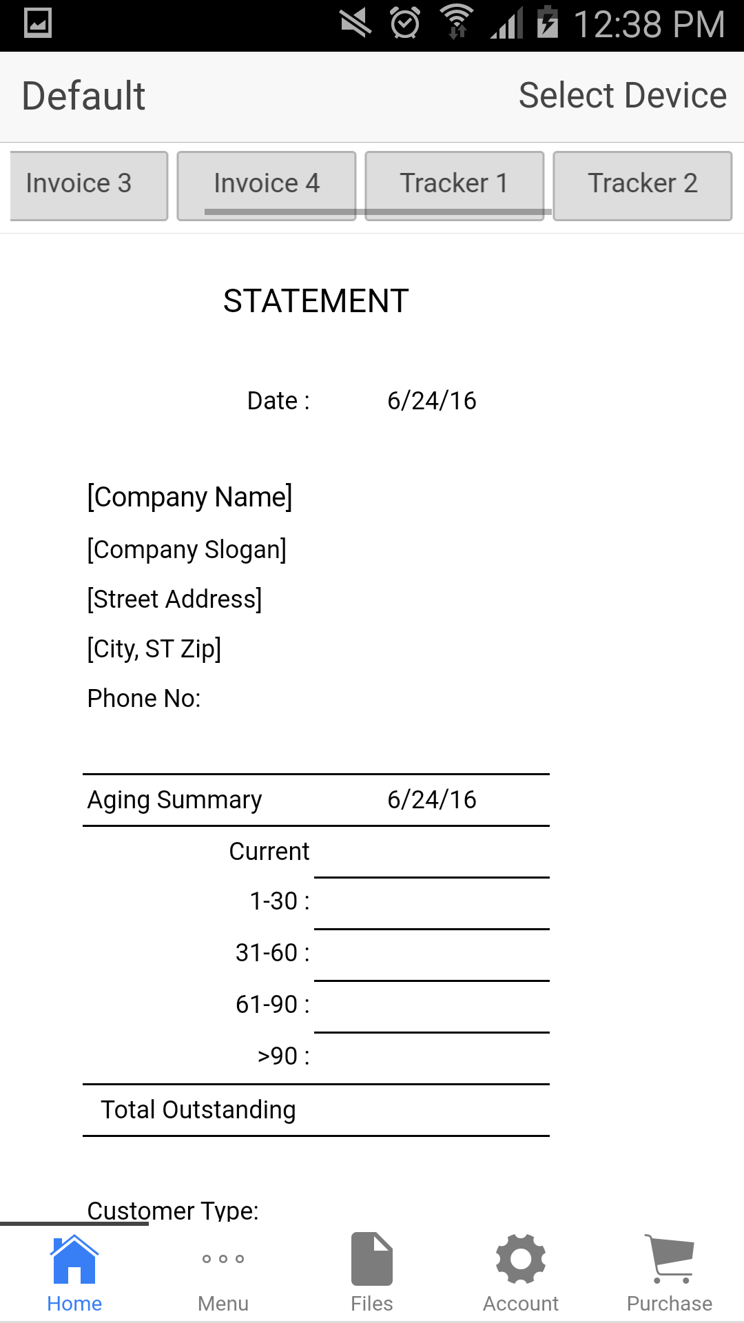 Retail Invoice
