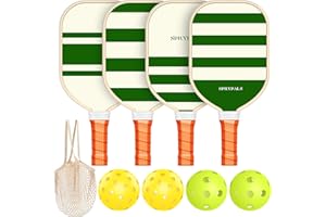 SPRYPALS Pickleball Paddles Set USAPA Approved, Lightweight and Durable with Unique Design, USAPA Approved Pickleball Paddles Set of 4, 4 Pickleball Balls, Pickleball Bag, Pickleball Paddles (Dream)