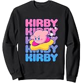 Kirby Nintendo Big Bubble Text Stack Sweatshirt