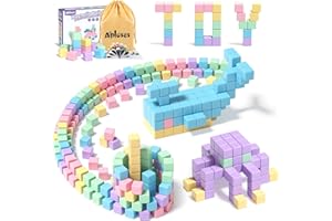 Magnetic Blocks, Magnetic Cubes, STEM Magnet Blocks for Kids 3-5, Travel Toys for Toddlers, Preschool Sensory Autism Montesso