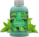 AROMATIKA Peppermint Bath Salts 600g Natural Essential Oil Muscle Relaxation view 2