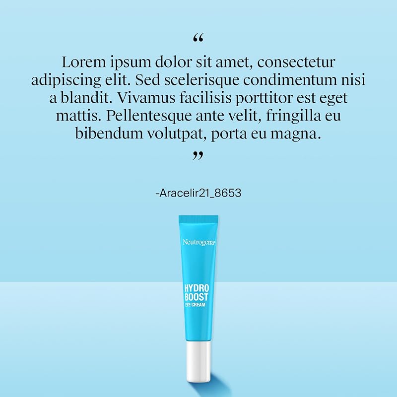 Hydro Boost Contorno de Ojos (15 ml), crema para el contorno de ojos hidratante con Ácido Hialurónico, Aminoácidos y Vitamina E, crema anti ojeras y bolsas