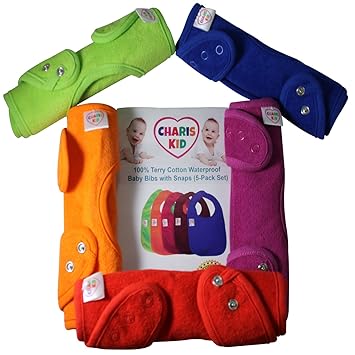 teething bibs with snaps