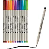 Artline SUPREME EPFS-F, Watercolor Pens for Adults, Water-Based Multi-Color Brush Markers with Flexible Tip for Artists, Ideal Paint Pen for Drawing & Calligraphy, 1 Count, 12 Pack