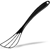 Seki Japan Flat Whisks for Cooking, Egg Utensils 9.9 inch Black PP Plastic Body, Cooking Blending Beating Stirring, Pancakes Muffins