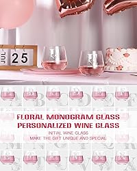 Personalized Wine Glass for Women – Custom Etched