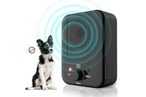 BUBBACARE Anti Barking Device,3 Levels Sonic Bark Deterrents Dog Barking Control Devices,33Ft Dog Barking Deterrent Ultrasonic Dog Barking Deterrent Barking Stop Bark Box,Rechargeable Gentle Dog Indoor Outdoor