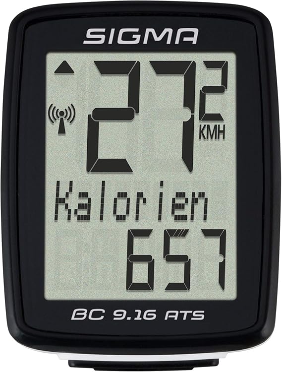 Sigma Sport Bicycle Computer BC 9.16 ATS, 9 Functions, Maximum Speed
