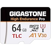 【5 Yrs Free Data Recovery】【Dash Cam】 GIGASTONE 64GB Micro SD Card, TLC High Endurance Pro, Speed Up to 95MB/s, Compatible wit