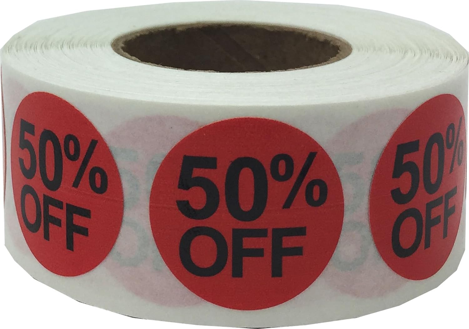 Red 50 Sale Stickers, 19 mm 3/4 Inch Retail Labels 500 Pack - Image 4