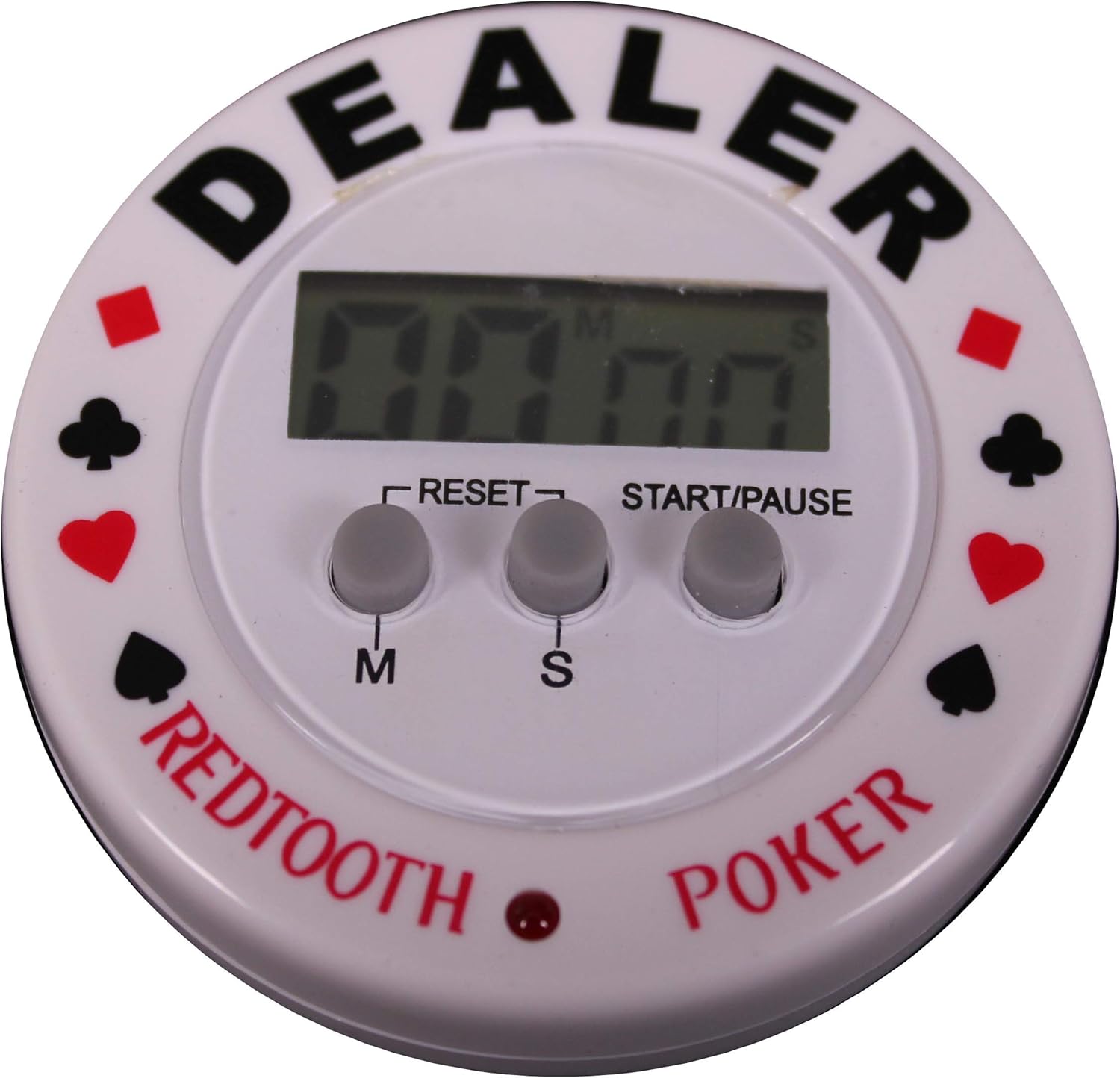 Professional Poker Dealer Button with Digital Timer Display & Loud