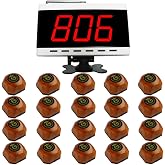 SINGCALL Wireless Restaurant Pager Table Call System, 1 Receiver &amp; 20 Bells | Waiter Caller System for Customer Service, Dinner Bell Paging System, Pagers For Bar/Hospital/Restaurant/Cafe