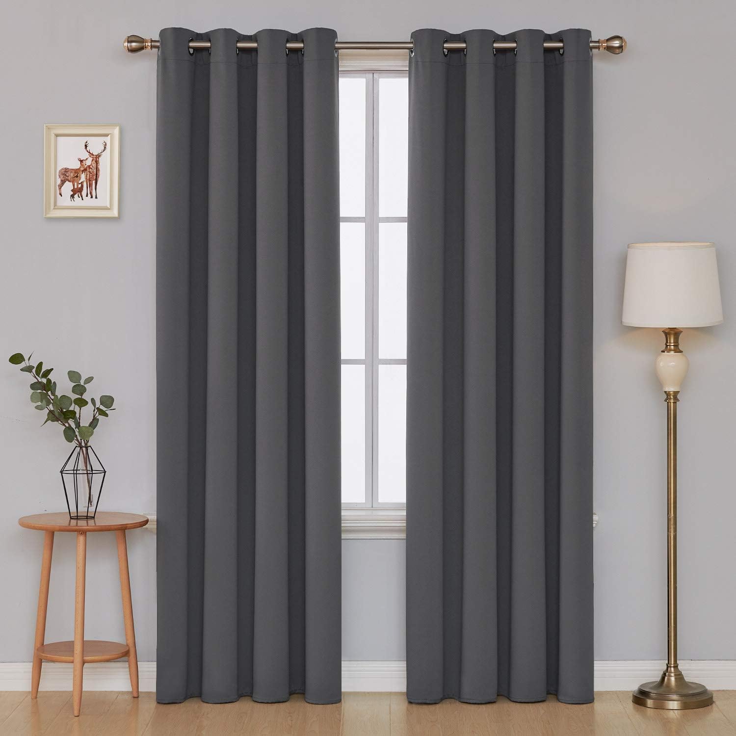 Deconovo Blackout Curtains 2 Panel Room Darkening Shades Curtains