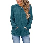 Bosmeer Womens Long Sleeve Shirts Kangaroo Pocket Fashion Hoodies Fall Pullover Sweatshirts