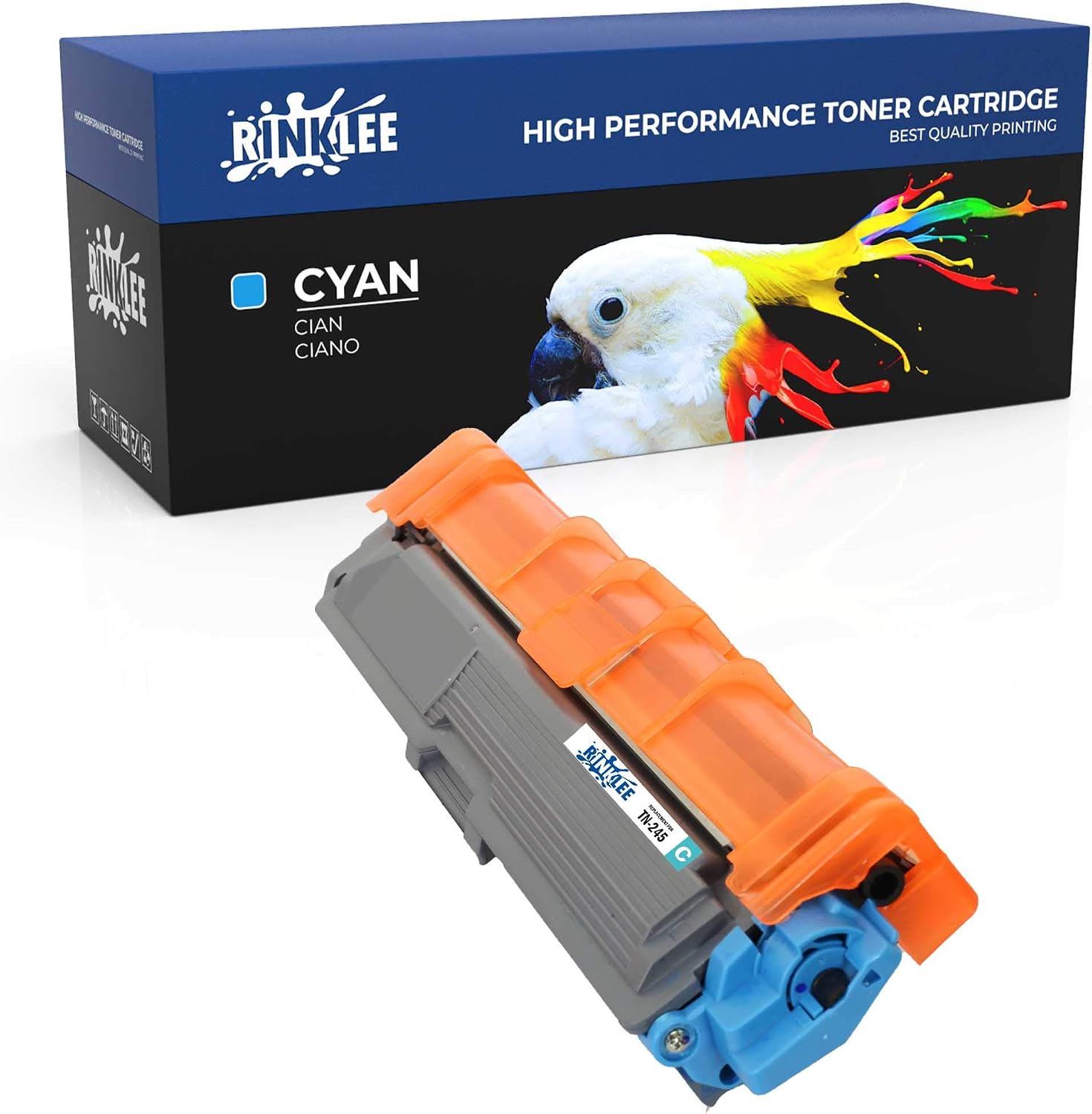 RINKLEE TN245 TN-245C Toner Cartridge Compatible with Brother HL-3140CW HL-3150CDW HL-3170CDW DCP-9015CDW DCP-9020CDW MFC-9140CDN MFC-9330CDW MFC-9340CDW