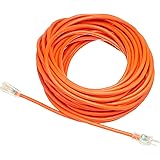 AmazonBasics 12/3 SJTW Heavy-Duty Lighted Extension Cord | Orange, 100-Foot