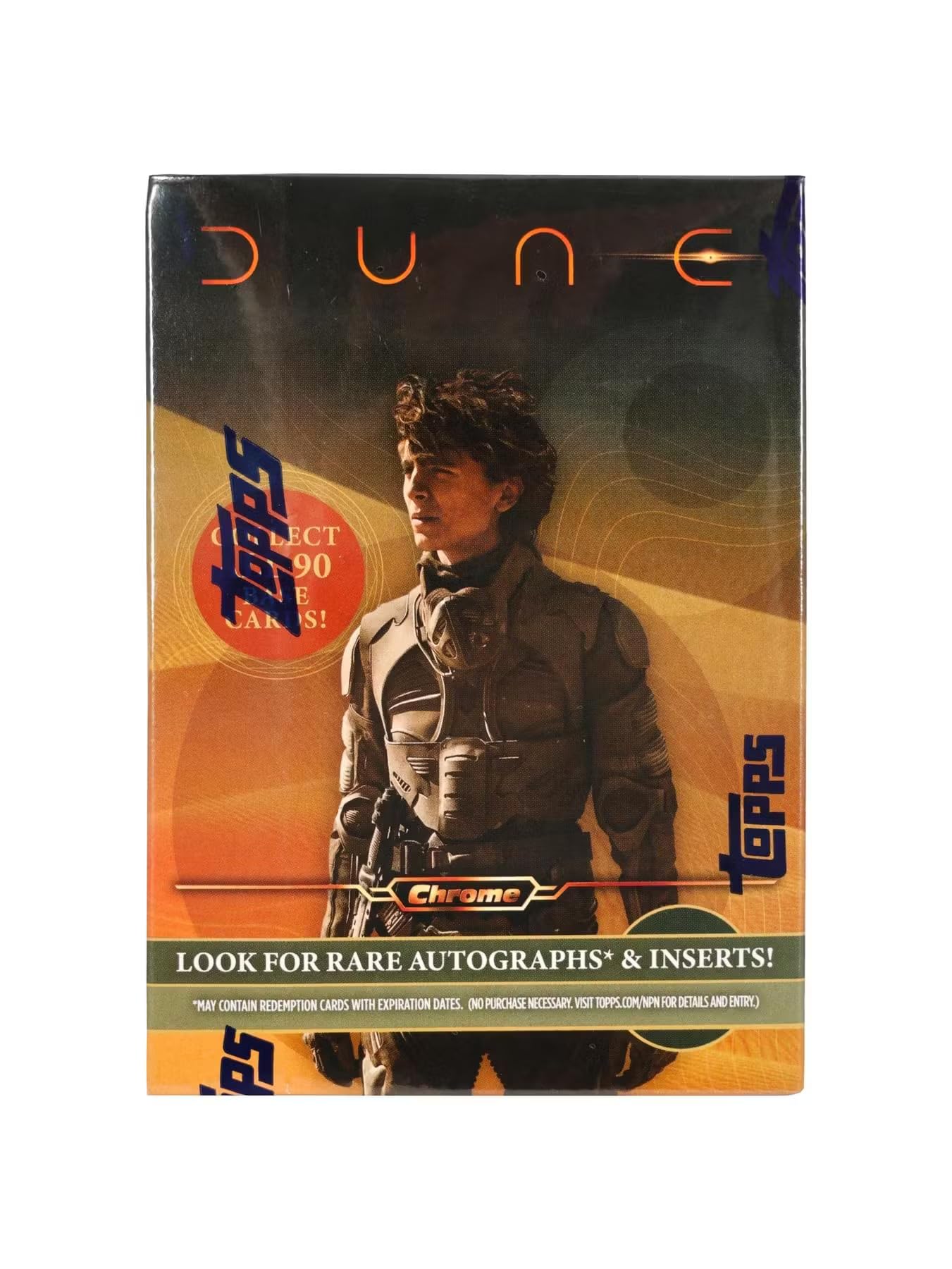 Dune Topps Chrome 7-Pack Blaster Box (Topps 2024) Trading Card Box (1 Sand Worm Ray Wave Parallel Per Box)