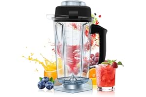 ZHONTIN For vitamix Blender Pitcher,64oz for vitamix Replacement Pitcher Replace 5200 5000 5500 6300 7500 A2300 Pro200 500 750 Vita-Prep ECT vm0101 vm0102 vm0103 E310 320, for Vitamix Blender Container Cup.