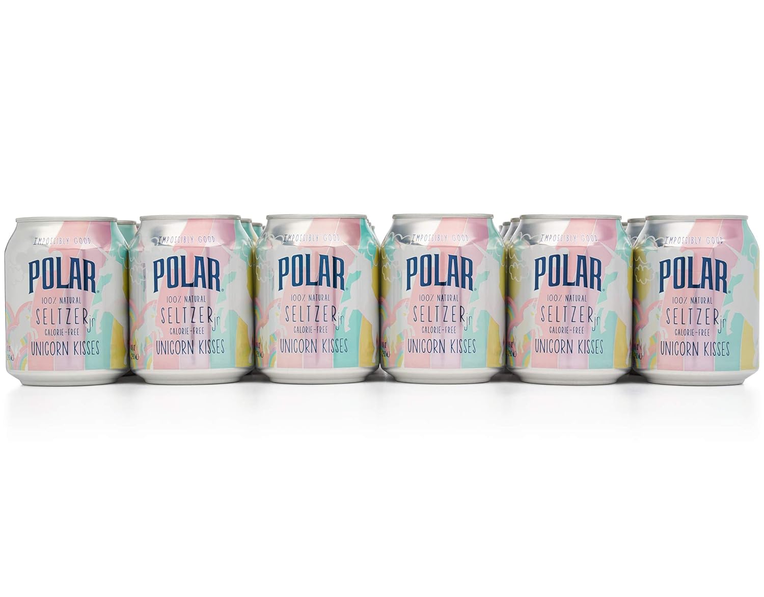 Polar 100% Natural Seltzer Jr Winter Variety Unicorn Kisses Unleash your inner unicorn 24 x 8 oz