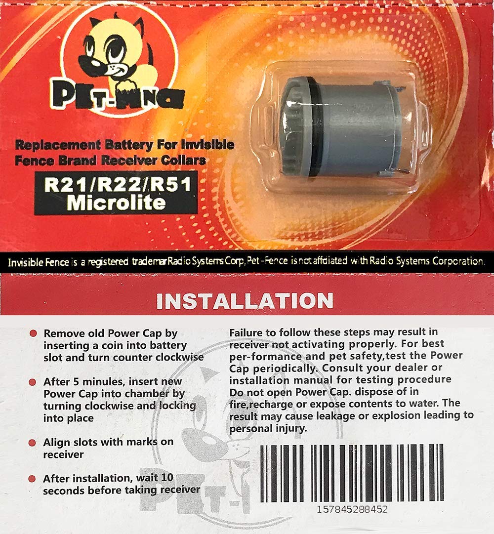 Reviews 4 Pack PetFence Battery Compatible with Invisible Fence Dog