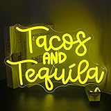 Looklight Tacos and Tequila Neon Sign,Taco Led Neon