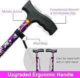 BeGrit Walking Sticks for Women Folding Adjustable Lightweight Purple view 5
