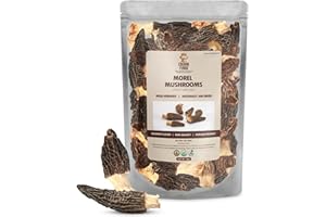 CROWN FUNGI Morel Mushrooms, 2oz pack of Dried Morel Mushrooms, Perfect Dried Mushrooms for Culinary Creations and Specialty Recipes, Ideal for Enhancing Every Dish with Authentic Gourmet Taste