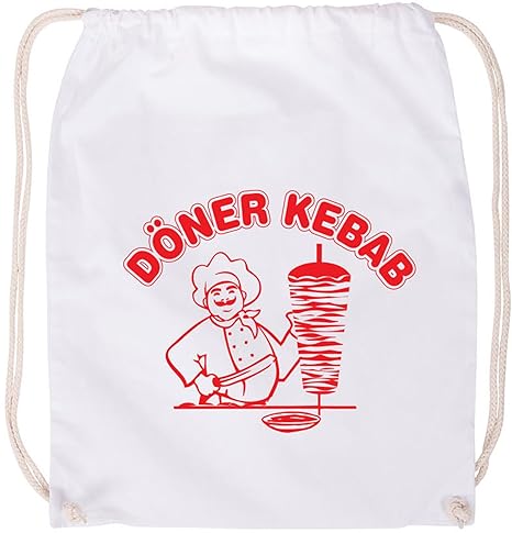 EZYshirt® Döner Kebap Baumwoll Stoffbeutel