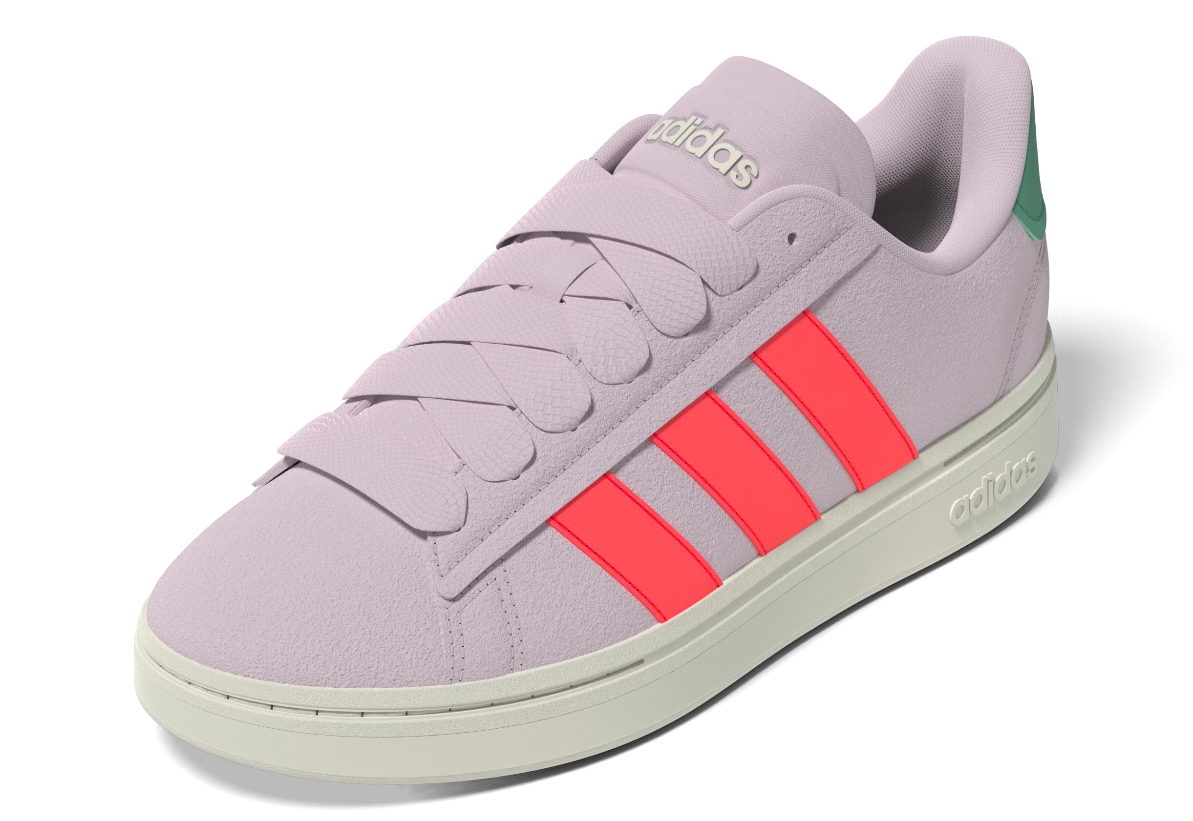 Adidas Womens Grand Court Alpha 00s Sportswear, Clear Pink/Lucid Red/Court Green, 5 Image