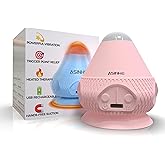 Asinhe Vibrating Massage Ball with Heat & Suction Cup, Self-Massage Tool for Deep Tissue Muscle Relief, Hands-Free Physio Recovery for Back, Neck, Legs, Portable Heated Trigger Point Massager