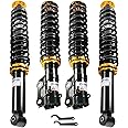 JDMSPEED New Coilovers Struts Coil Over Shocks Suspension Kit Replacement For VW MK2 MK3 Golf Jetta