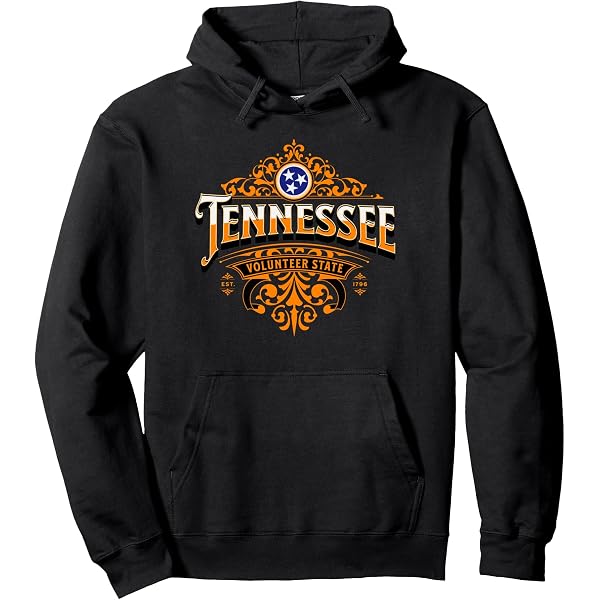 Classic Teaze Tennessee State Hoodie - Soft Fleece Pullover With Graphic Print (Unisex)