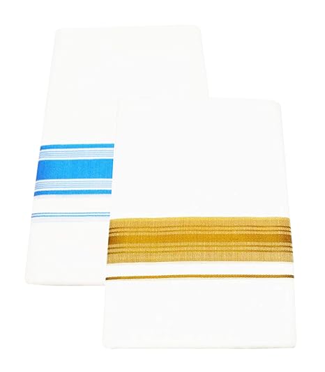 Men's Cotton Dhoti (White_Free Size)_155