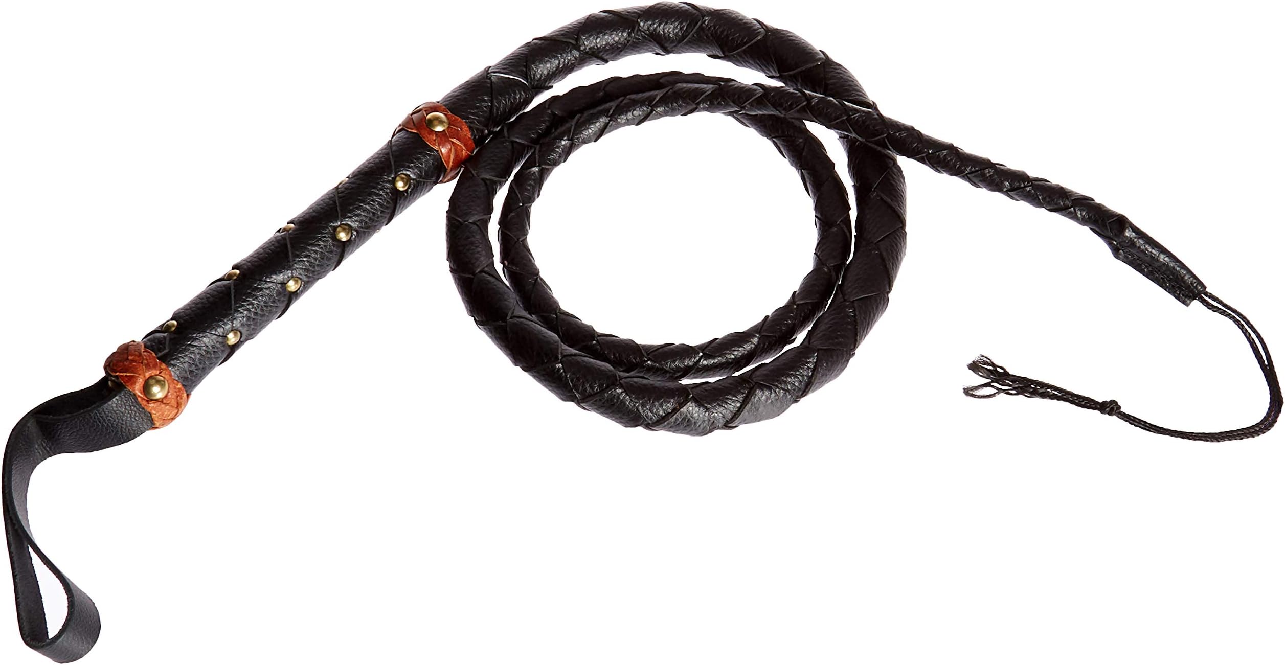 PLM AzureGreen RWHI 8 Foot Black Leather Whip