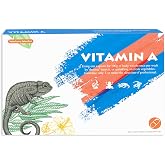 Reptile Vitamin A Supplement, Focused Formula, 300mg Pre-Measured Capsules | Focused Vitamin A Support | 300mg Pre-Measured Capsules | For Insectivorous &amp; Herbivorous Reptiles | 30 Capsules