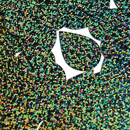 Sequin Tear Drop 1.5 inch Deep Forest Green Glitter Multi Reflective Hologram Couture Paillettes. Made in USA. For embroidery, costume, embellishment
