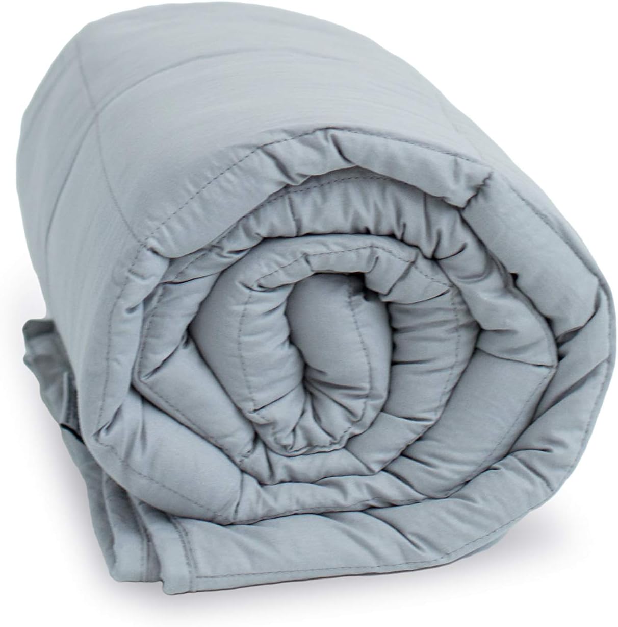 Soothing Company Child Weighted Blanket | Size:41" x 60"| Weight:8lbs Child Heavy Comforter| Grey Cotton with Glass Beads| Duvet Sold Separately.