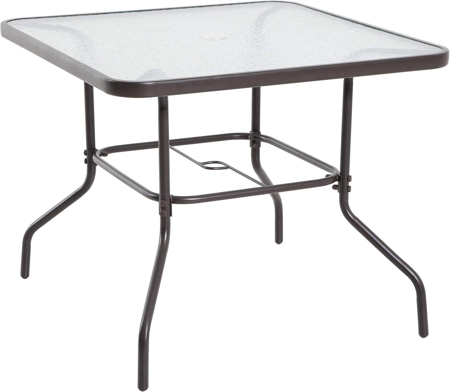 Patio Furniture 6 Piece Outdoor Patio Dining Set With Table Blue Umbrella And 4 Folding Chairs Sturdy And Comfortable Patio Lawn Garden Patio Furniture Accessories