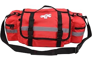 First Aid Bag, Portable Emergency Bag for School, Lightweight Oxford Cloth First Aid Empty, Shoulder Carry Medical for Emerge
