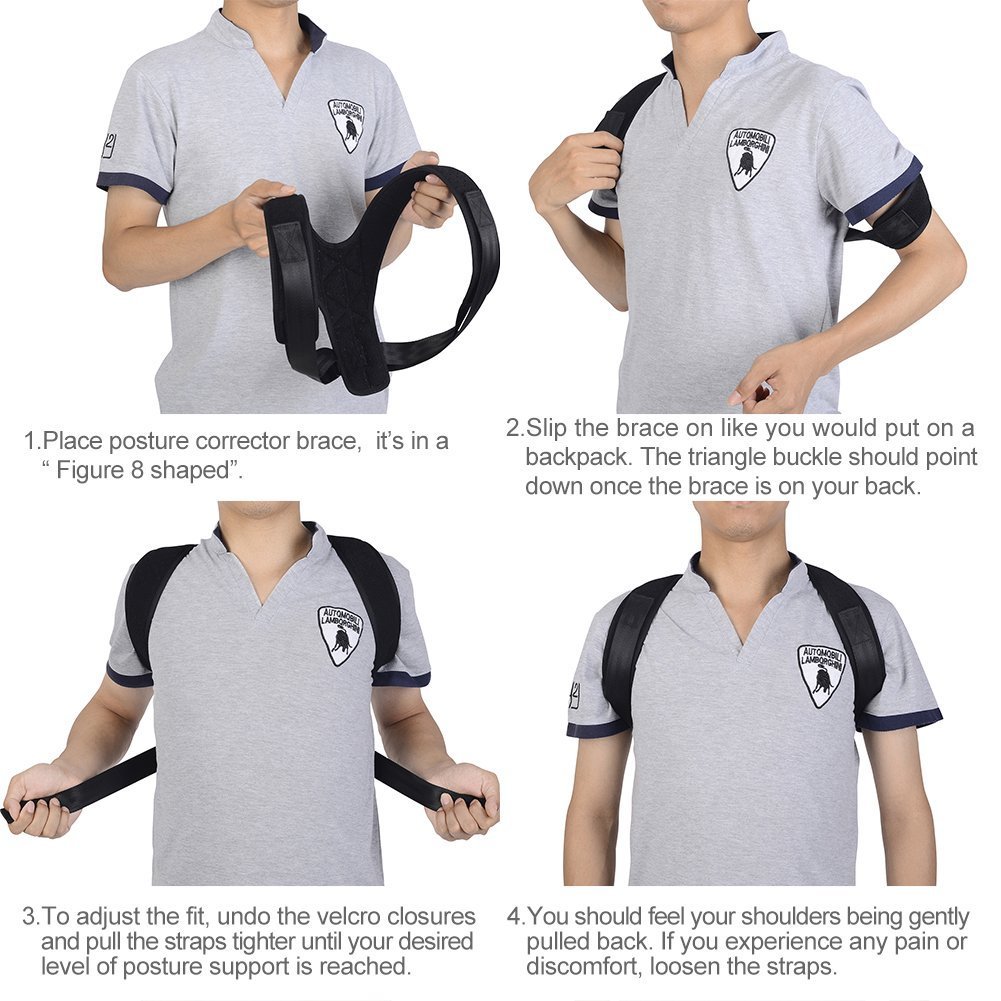 Posture Corrector Support Brace for Women & Men by Babo Care, Figure 8