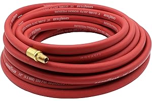 GOODYEAR Good Year 50' x 3/8" Rubber Air Hose Red, 250 Psi