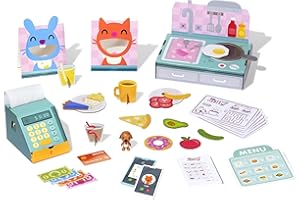 Sago Mini Pet Café Activity Box with Pretend Play Kitchen Toys, a Collectible Toy Figure, Kids Toys for Boys & Girls Ages 3 and up