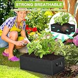 LATERN 4Pcs 8 Gallon Rectangular Plant Growing Bags - Heavy Duty view 5