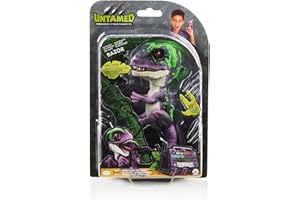 Untamed Raptor by Fingerlings - Razor (Purple) - Interactive Collectible Dinosaur - By WowWee