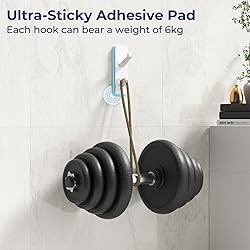 Self Adhesive Wall Hooks for Hanging: Stick-On