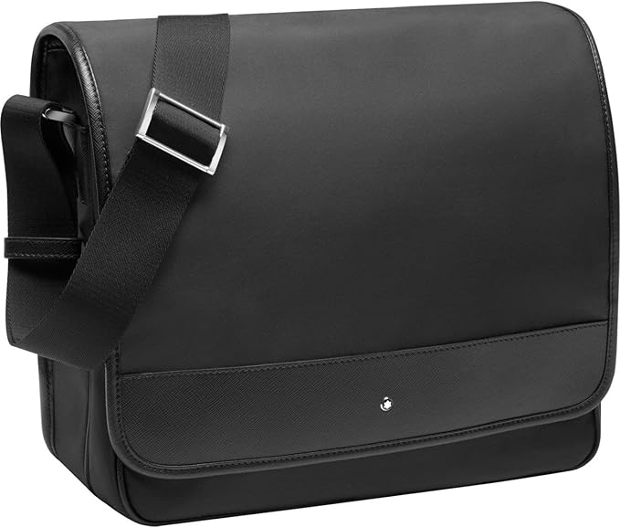 Montblanc messenger bag grande con patta Montblanc Sartorial Jet nero
