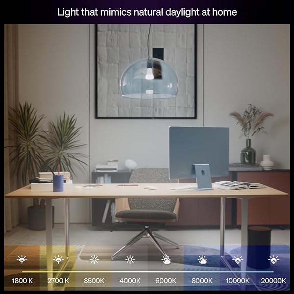 PHILIPS HUE SMART LED A19 BULB, 3 PACK, WHITE & COLOR AMBIANCE, E26 BASE, 7.2W, FULL SPECTRUM LIGHT 1000K-20000K, 810 LUMENS, DIMMABLE LED BULBS, WORKS WITH ALEXA, GOOGLE & APPLE HOME