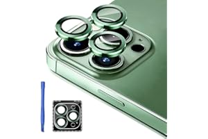 Jeluse [3X2 Pack] Designed for iPhone 13 Pro/iPhone 13 Pro Max Camera Lens Protector, 9H Tempered Glass Screen Protector Cover [Alignment Kit Eazy installation] Metal Individual Ring