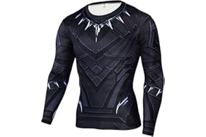 HIMIC E77C 3D Super Hero Close-Fitting Quick-Drying Elastic Sport Cosplay T-Shirt Long Sleeve