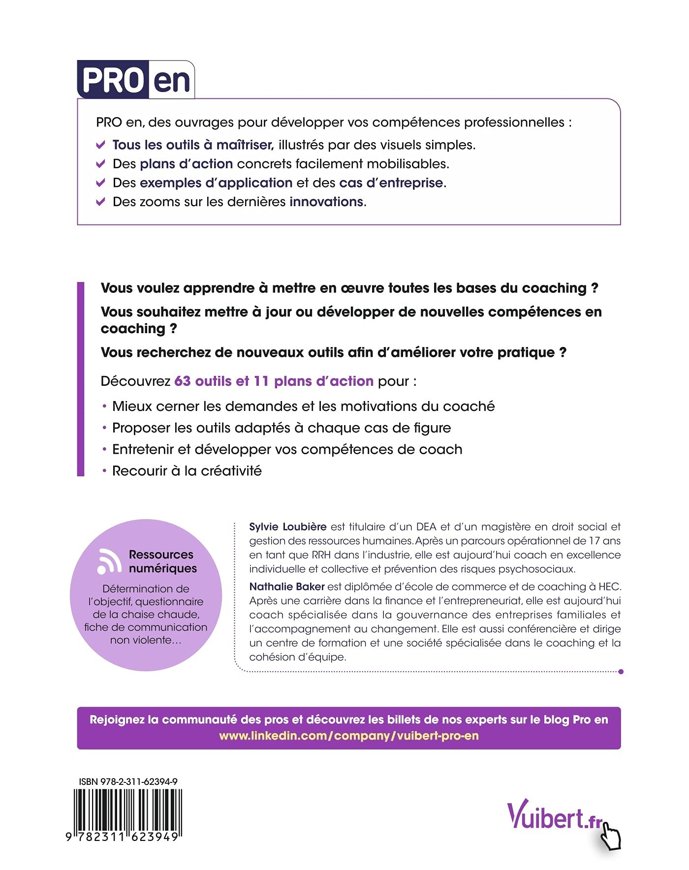 Pro En Coaching 63 Outils Et 11 Plans D Action Baker Nathalie Loubiere Sylvie Amazon Ca Livres